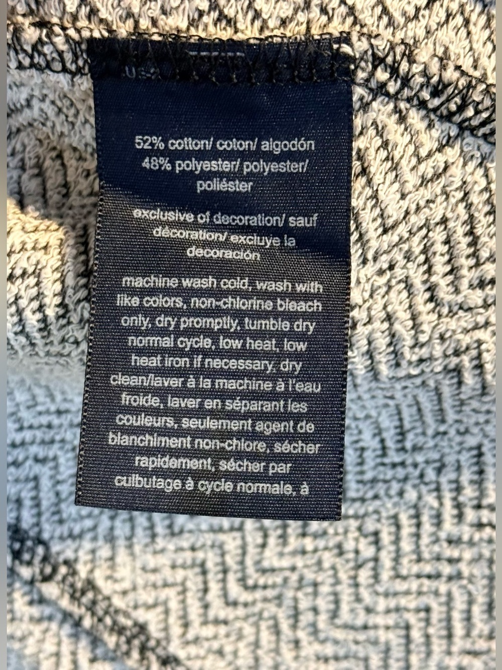 Tommy Hilfiger Marled Knit Military Button Jacket/Cardigan Gray Medium - Picture 8 of 8